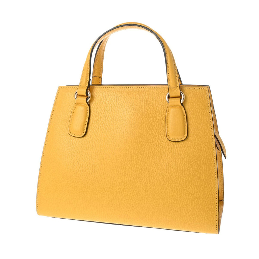 Gucci Yellow Calfskin Handbag Soho Yellow